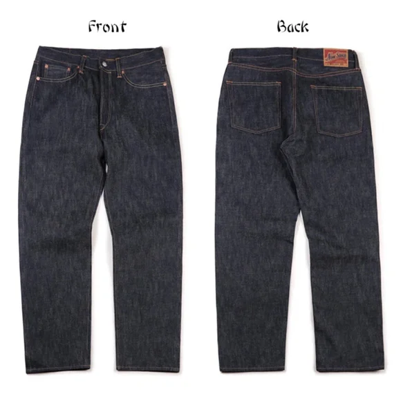 NON STOCK 15oz Raw Denim Selvedge Jeans Regular Fit Straight Rigid Version 34x34 - Picture 5 of 14
